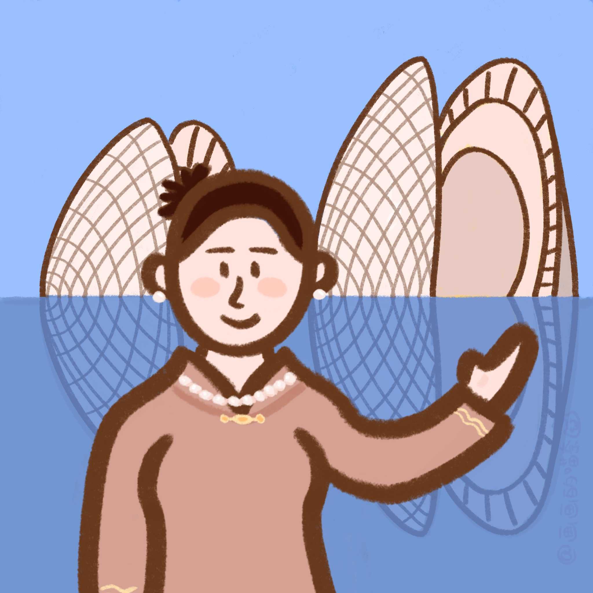 Portrait of a lady in Zhuhai