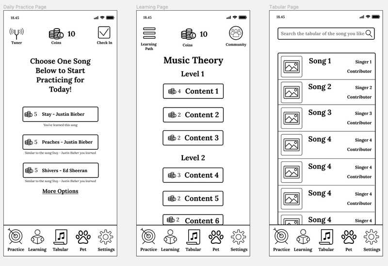Figure 4, Improved Design after first user evaluation