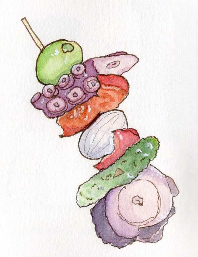 Octopus tapas